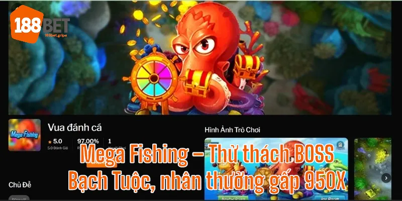 Hiệu ứng hình ảnh đẹp và chất của Mega Fishing game