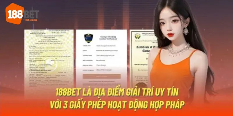 Loại giấy phép hoạt động cấp tại 188BET