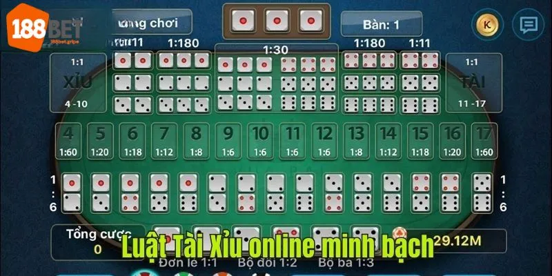 Luật cá cược sicbo 188Bet xanh chính mà bạn cần hiểu rõ